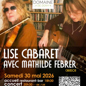 Lise Cabaret et Mathilde Febrer – Soirée spectacle le samedi 30 mai